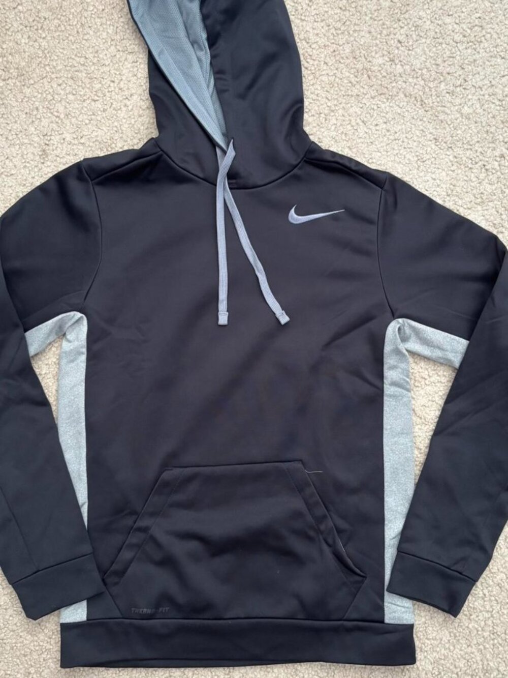 Nike Men's Black and Grey Hoodie